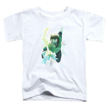 Trevco Sportswear GL389-TT-3 Green Lantern Clouds Toddler Short Sleeve T-Shirt, White - Large 4T