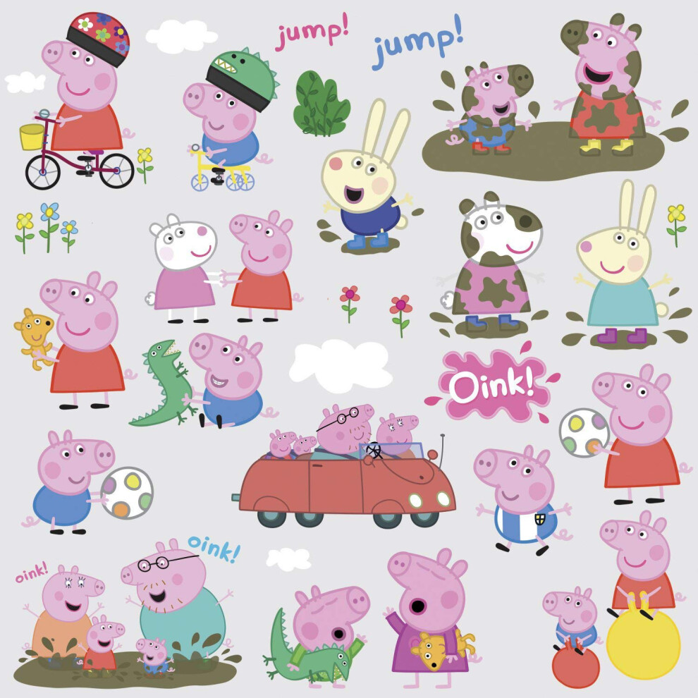 Roommates Rmk3183scs Peppa The Pig Peel And Stick Wall Decals K Mpp Kaverit