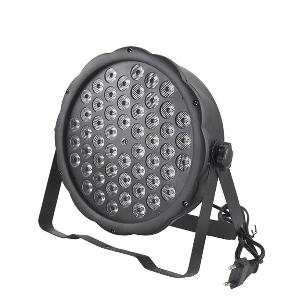 (54 LEDs UK Plug) "LED Par Light with UV Purple, Voice-Controlled for Halloween, KTV, Bar, Stage