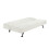 Burlington Ivory Boucle Sofa Bed - Modern Style, Matte Black Finish 5