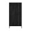 Hoxton Black 2-Door Wardrobe - Matte Frame, Wood Effect Finish, 2 Pcs 1