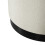 Lara Ivory Boucle Pouffe - Large Multiuse Design, Matte Black Base 2
