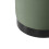 Lara Sage Velvet Pouffe - Small Multiuse Design, Matte Black Base 2