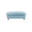 Plumpton Footstool, Duck Egg Blue Chenille with Brown Wooden Legs 1