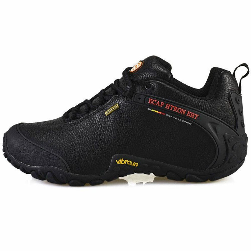 (black, 39 Women) ECAF HTRON EHT Autumn/Winter Cowhide Hiking Shoes for Men & Women
