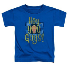 Trevco Sportswear ELC103-KT-1 Electric Company Hey You Guys Toddler Short Sleeve T-Shirt, Royal - Large 4T