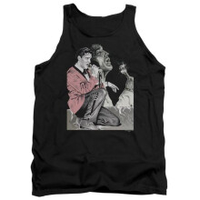 Trevco Sportswear ELV593-TK-2 Elvis Presley Rock N Roll Smoke Adult Tank Top, Black - Medium