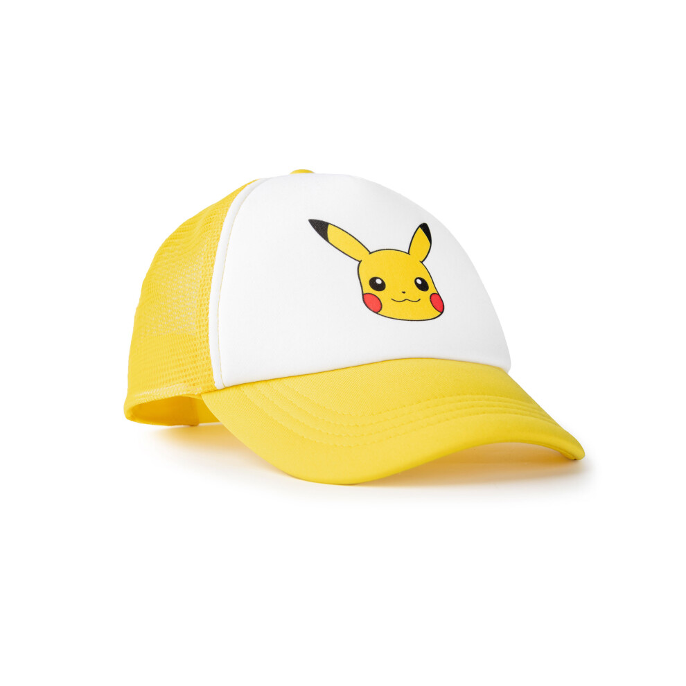 Pokemon Adjustable Curved Peak Cap (Unisex Kids Yellow)
