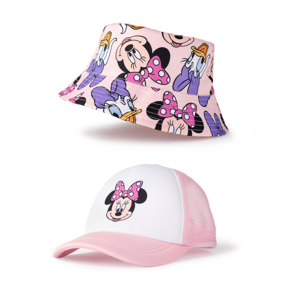 Disney Bucket Hat & Cap Set (Girls Pink)