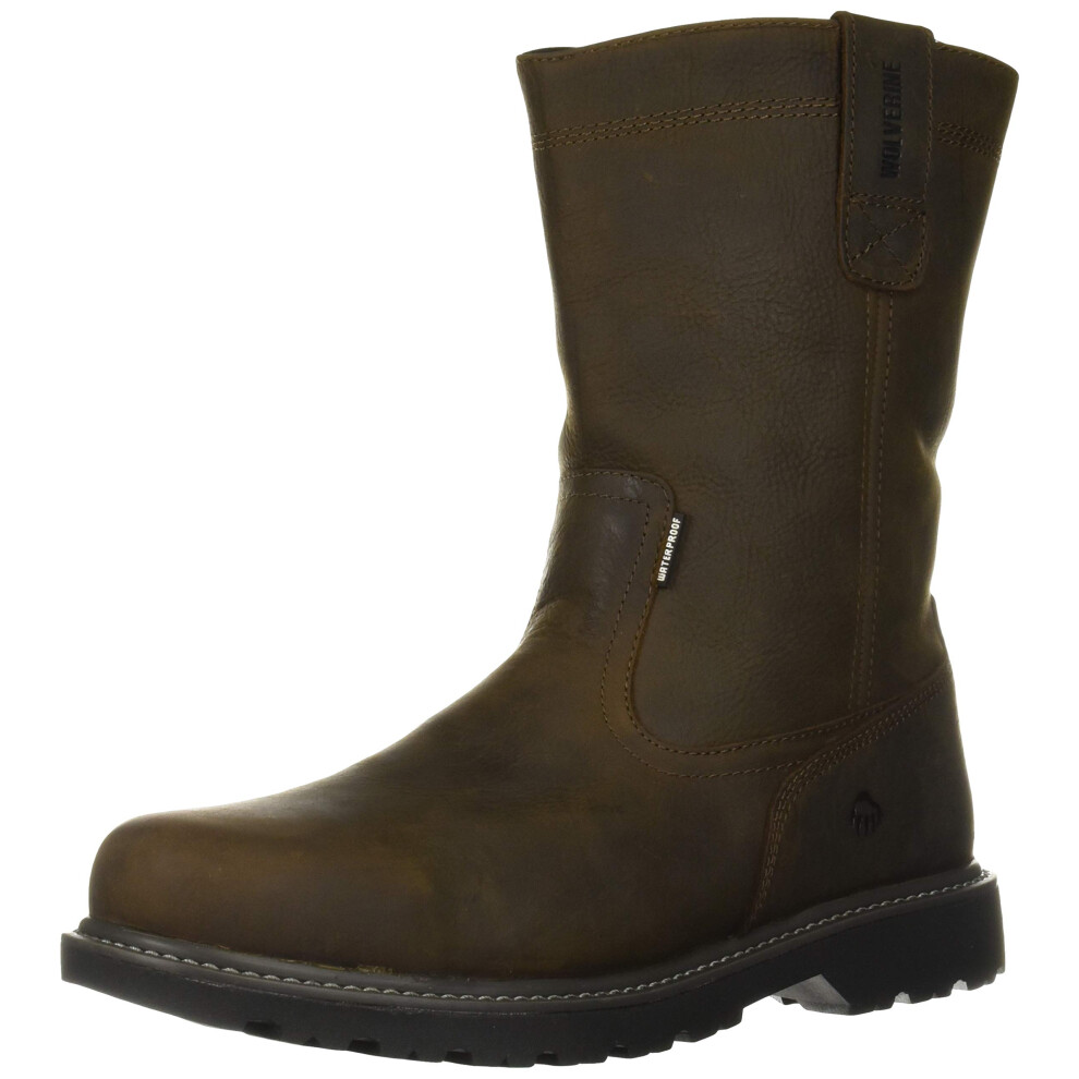 Wolverine mens Floorhand 10"" Waterproof Steel-toe Wellington Boot Da