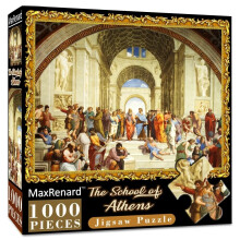 Puzzle 1000 pièces - L'école d'Athènes Raphaël Jouet
