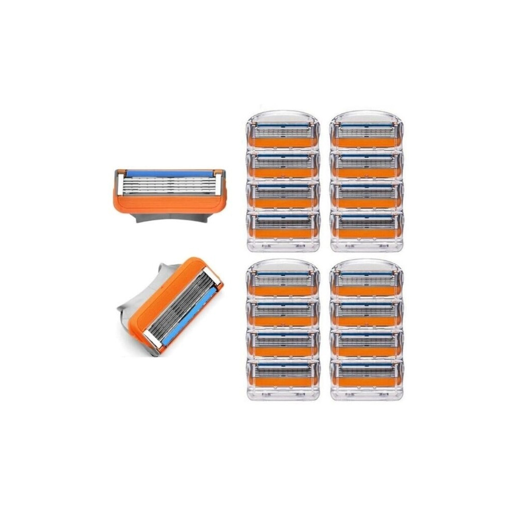 16 pack of razor blades compatible with Fusion 5
