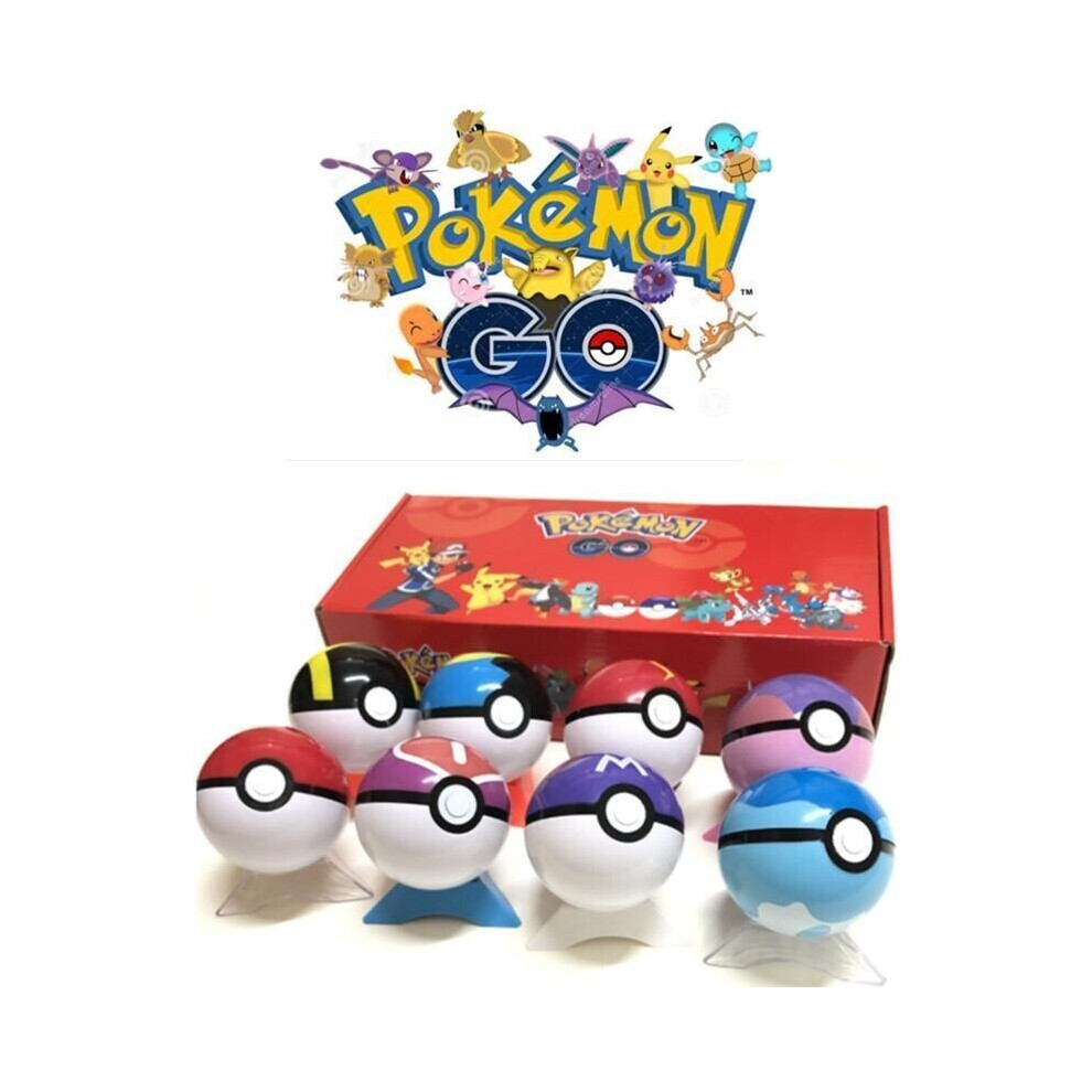 8 Set Di PokéBall+8 Set Di Figure Di Pokemon+8 Set Di Bassi