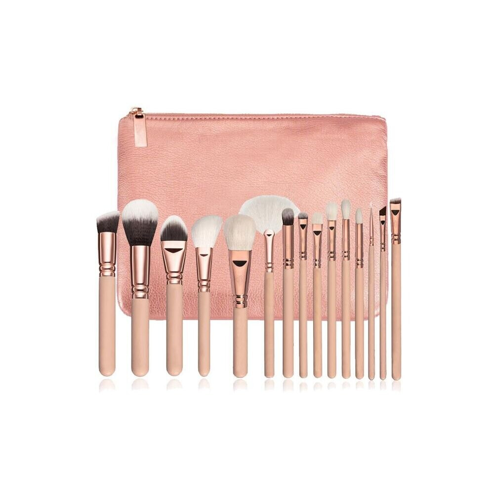 Professional makeup brushes 15pcs Christmas gifts PINK