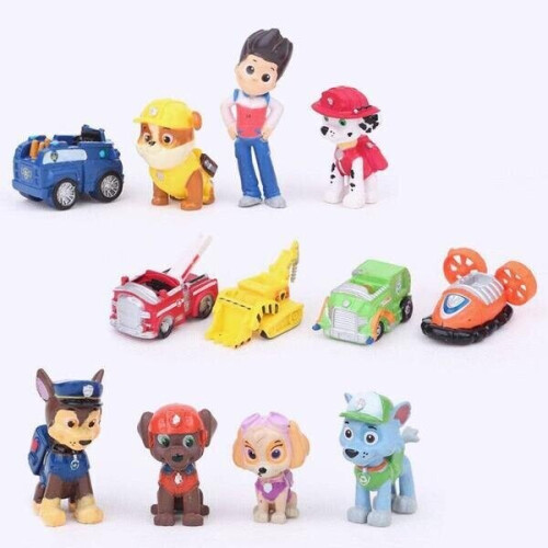 PAW PATROL 12pcs FIGURAS Presentes de Natal