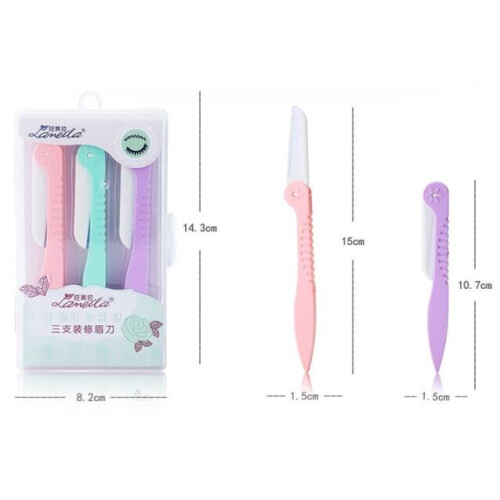 Μαχαίρι φρυδιών (3pcs) - κόψτε τα φρύδια Μαχαίρι γενειάδας Χριστουγεννιάτικα δώρα