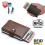 Brauner RFID-Schutz Brieftasche Kartenhalter 5 Stück Karten (echtes Leder) 1