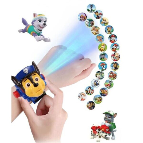 Ρολόι Paw Patrol με λειτουργία προβολέα- 24pcs Slideshow
