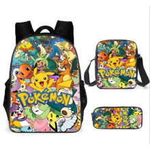 Pokémon Pokemon Pikachu reppu + olkahihna laukku + kynä Case