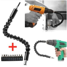 1x Flexible bit holder Bendable extension + 10 pcs Bit set