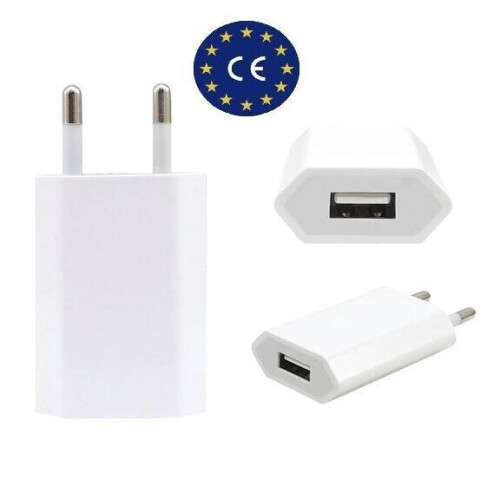 USB-oplader van 230 V naar 5 V USB Type-A, 1 A, 5 W iPhone