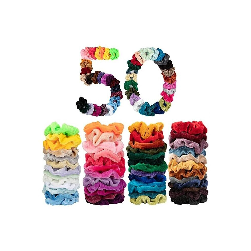 50st hair Scrunchies, hair ties hair band , Hair bands MultiColor
