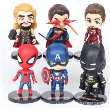 6 pacotes de figuras dos heróis dos Vingadores da Marvel