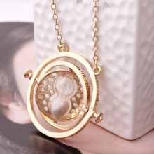 Harry Potter Time Turner Halsband Hermiones Vit Sand pozlátené