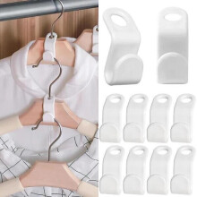 50-Pack - Clothes Hanger Hook for Hanger - Save space in wardrobe