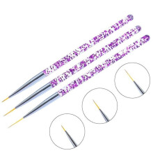 3 pieces professional nail brushes nail brushes nail art Blue