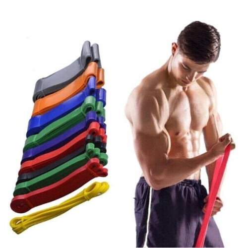 Exercise Band Resistance Band Rubber Band-Powerbands-Red