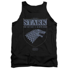 Trevco Sportswear GOT163-TK-3 Game of Thrones House Stark Sigil Adult Tank Top, Black - Large