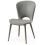 (Grey, 2 x Chairs) Alto Leather Dining Chair 4