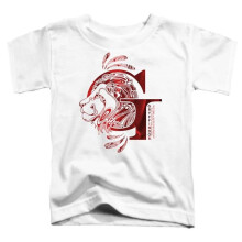 Trevco Sportswear HP8209-TT-3 Harry Potter Gryffindor G Logo Toddler Short Sleeve T-Shirt, White - Large 4T