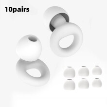 (10pairs White) Quiet Ear Plugs for Noise Reduction Super Soft Reusable for Sleep Swim Work
