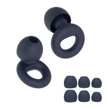 (Blue) Quiet Ear Plugs for Noise Reduction Super Soft Reusable for Sleep Swim Work