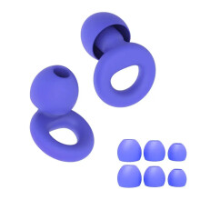 (Royal Blue) Quiet Ear Plugs for Noise Reduction Super Soft Reusable for Sleep Swim Work
