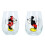 Disney Γυάλινα Ποτήρια Mickey και Minnie Mouse για Ζευγάρια, Σετ 2, 15 ουγγιές 1
