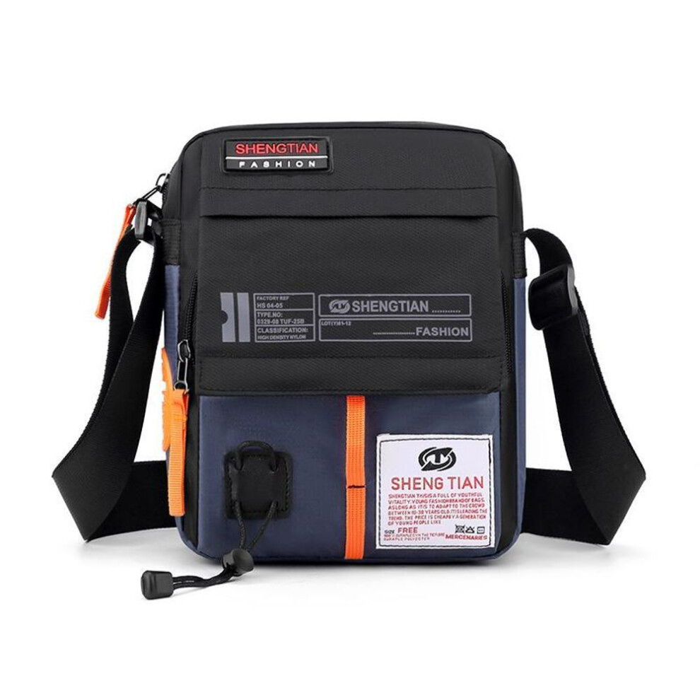 (dark blue) Trendy Men's Mini Messenger Backpack - Versatile and Lightweight Casual Shoulder Bag