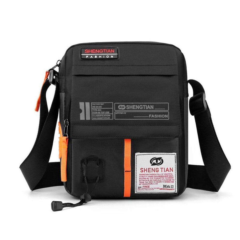 (black) Trendy Men's Mini Messenger Backpack - Versatile and Lightweight Casual Shoulder Bag