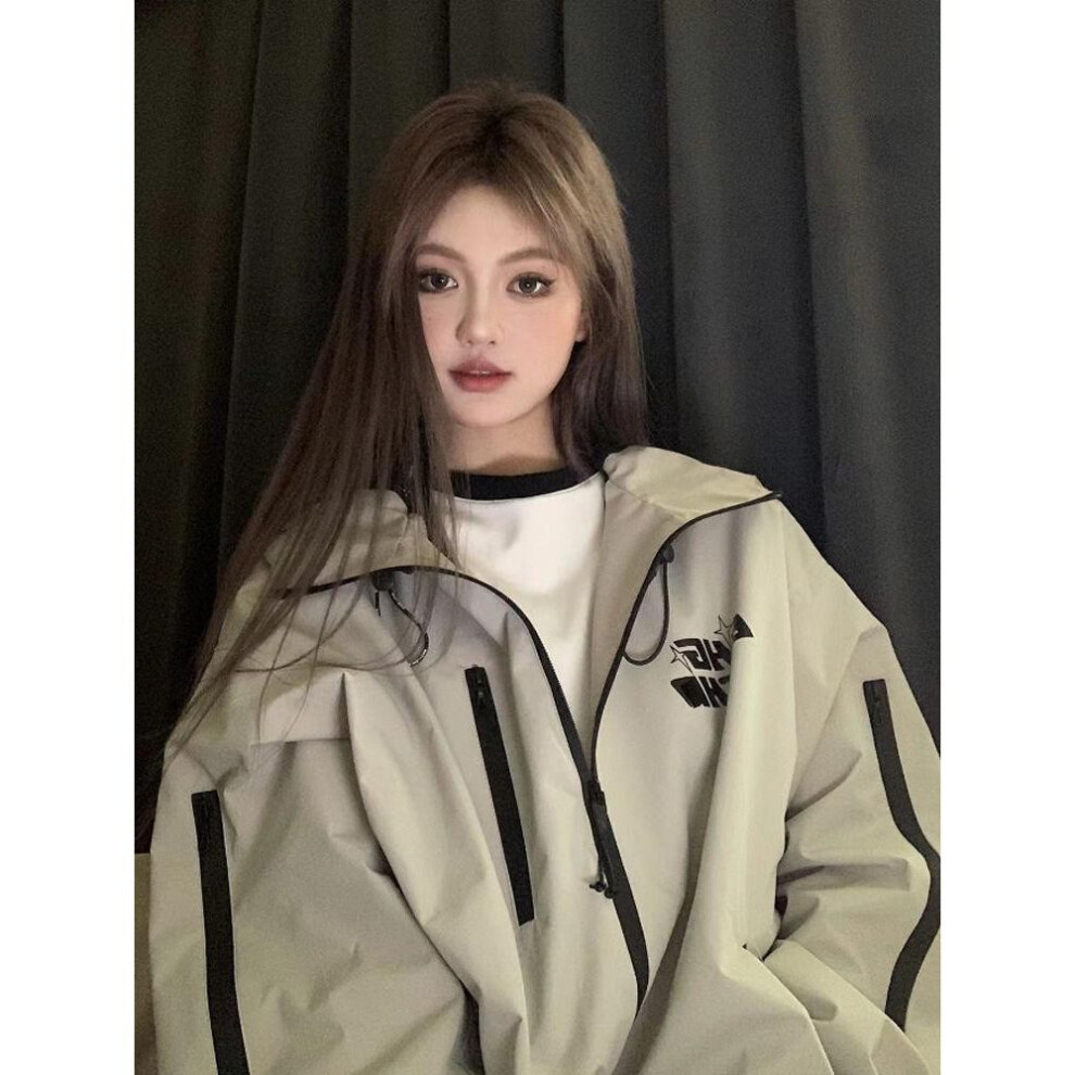 (gray, M) "Trendy New American Retro Jackets for Men and Women: Stylish Spring and Autumn Outerwear