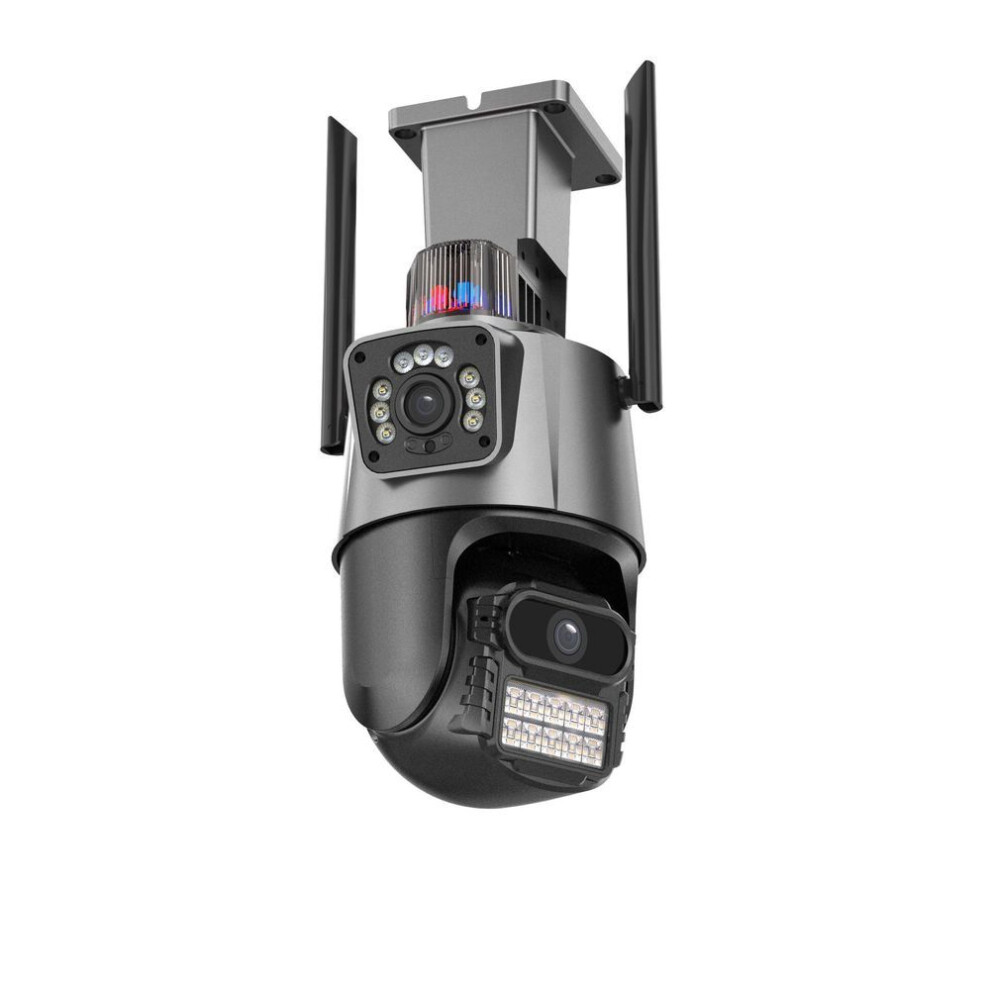 (6MP EU Power (No Memory Card)) Wireless Panoramic 360 Dual-lens Waterproof Outdoor Surveillance Camera