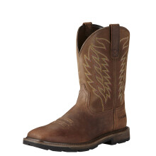 ARIAT Stivali da Lavoro Uomo Groundbreaker Punta Quadrata Marrone 6.5