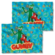 Trevco Sportswear GMB134FB-PLO1-0 Gumby Best Friends Front Back Print Pillow Case, White - 20 x 28 in.