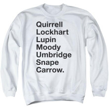 Trevco Sportswear HP8069-AS-5 Harry Potter Professors Adult Crewneck Sweatshirt, White - 2X
