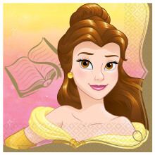 Disney Princess Luncheon Napkins 6.5"" (16-Pack) - Deluxe Party Napkins Perfect for Themed Parties and Celebrations Belle