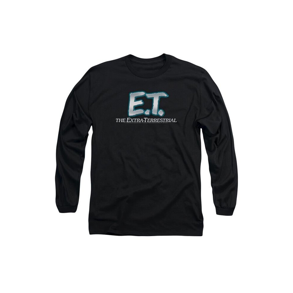 Trevco Sportswear UNI102-AL-6 ET Logo Adult Long Sleeve T-Shirt, Black - 3X-image-OPC-PGCZG88-NEW