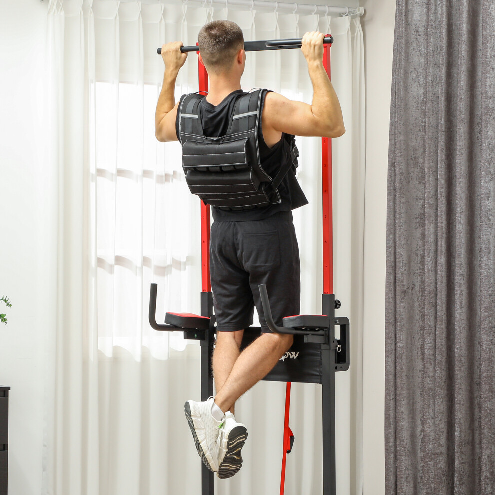 Sportnow 15Kg Adjustable Weighted Vest With 15 Metal Weights, Running Weight Vest