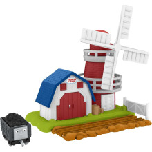 Thomas & Friends Vindmølle Destination Legetøjssæt – Drejende vindmølle, skur til opbevaring, kan tilsluttes ethvert togspor (Alder 3+)