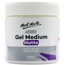 Mont Marte Premium Gel Medium Matte 8.5oz (250ml) Suitable for Acrylic Paints
